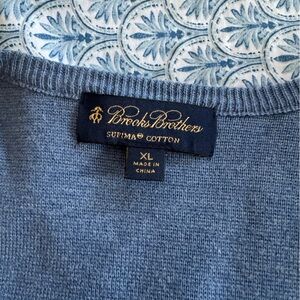 Brooks Brothers Supima Cotton Knit in Blue